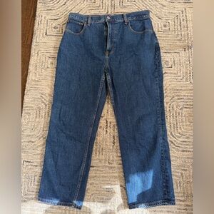 Abercrombie Ultra High Rise Ankle Straight Jean